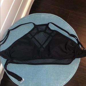 Xhilaration black mesh bikini top never worn M